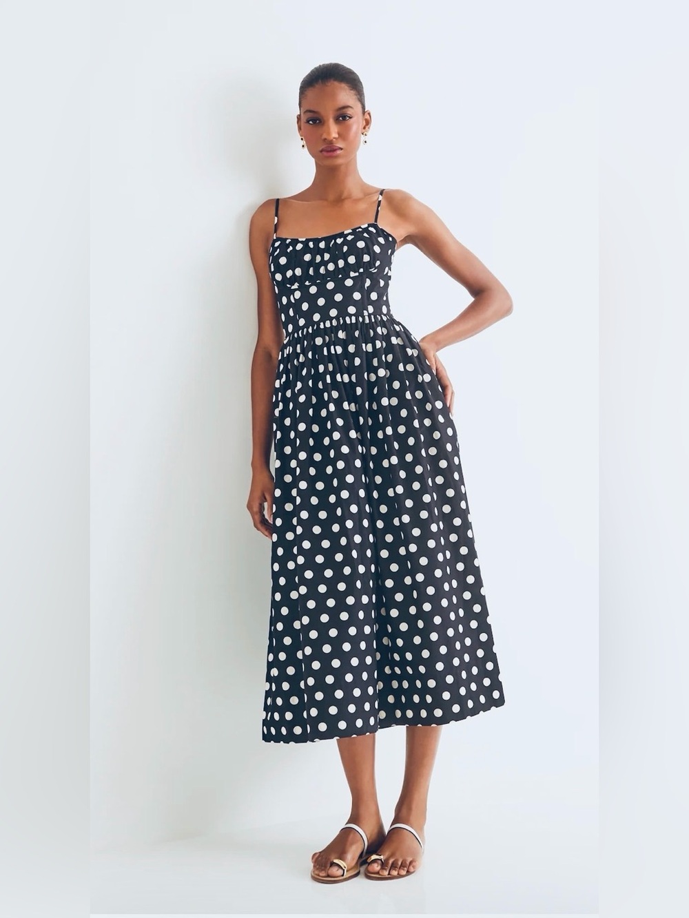 Cara Cara Alba Midi Dress Polka Dot